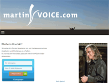 Tablet Screenshot of martinvoice.com